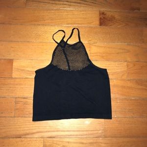 High neck work out top